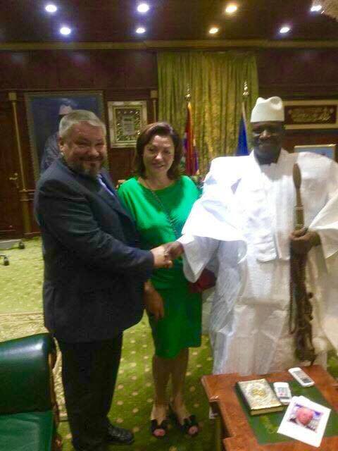 С Айя Джамме, экс-президентом Гамбии