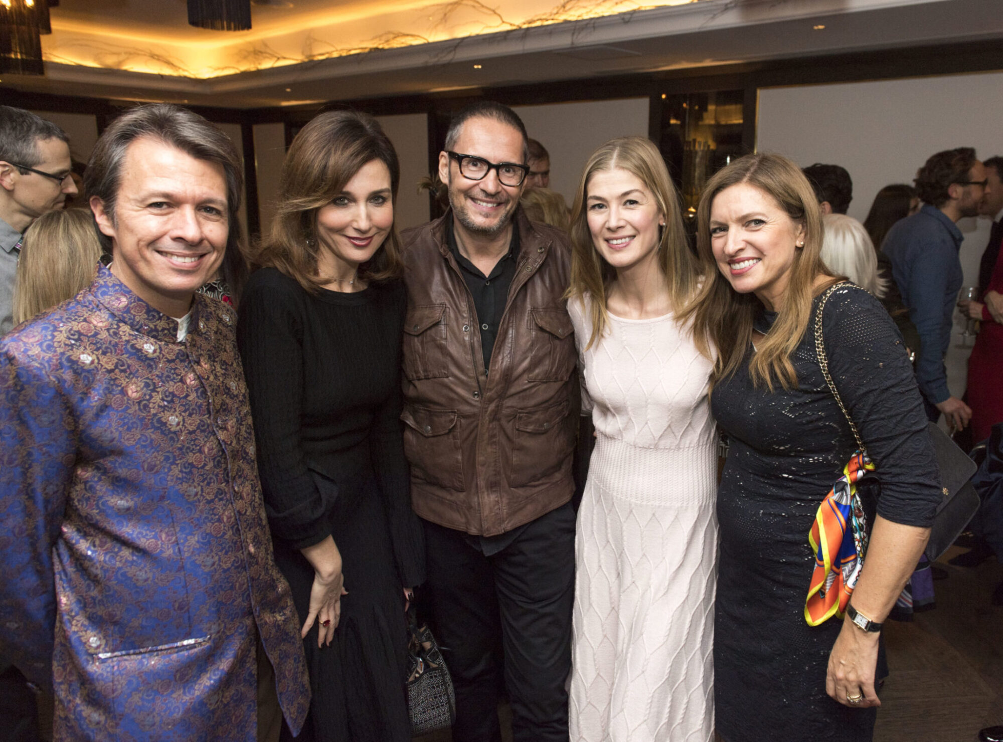 WITH FRENCH ACTRESSES ELZA ZYLBERSTEIN (A PERSONAL FRIEND) AND ROSAMUND PIKE