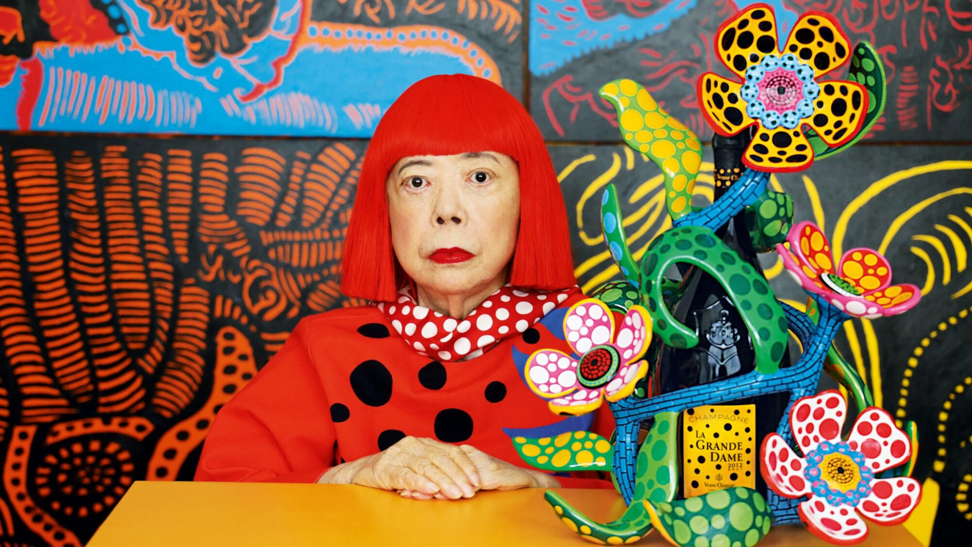 Above: Japanese Artist and Writer Yayoi Kusama
