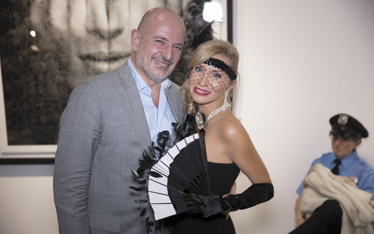 Russian Roulette Magazine Party in London Opera Gallery, 2018: Erich Bonnet, Olga Mayr