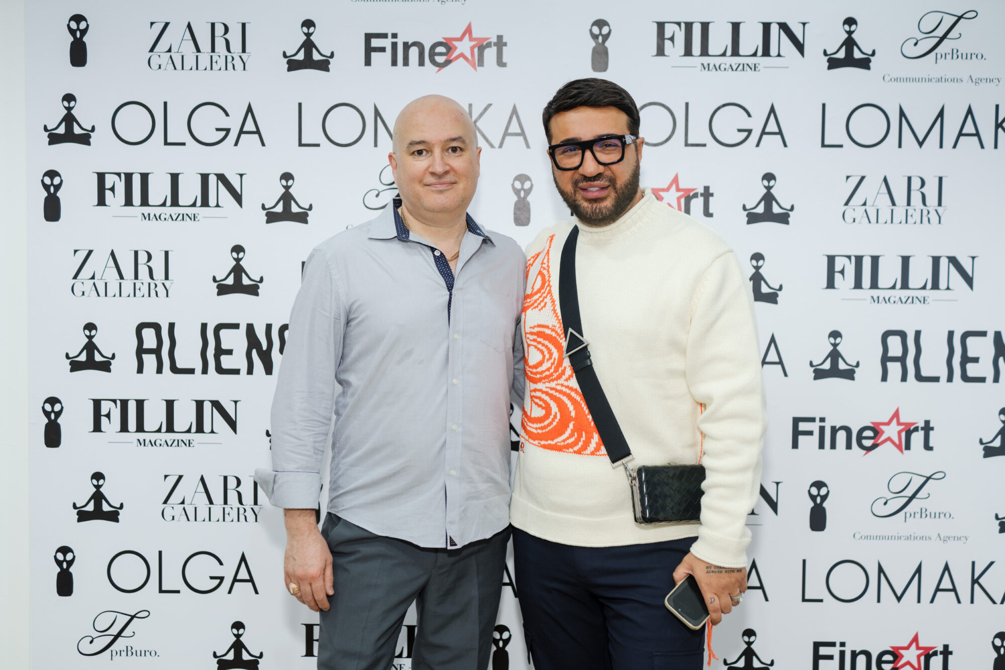 Creative Director of Zari Gallery, Rinald Mamashev and CEO and Founder of FprBuro Communications Agency, Dmitry Chograshi