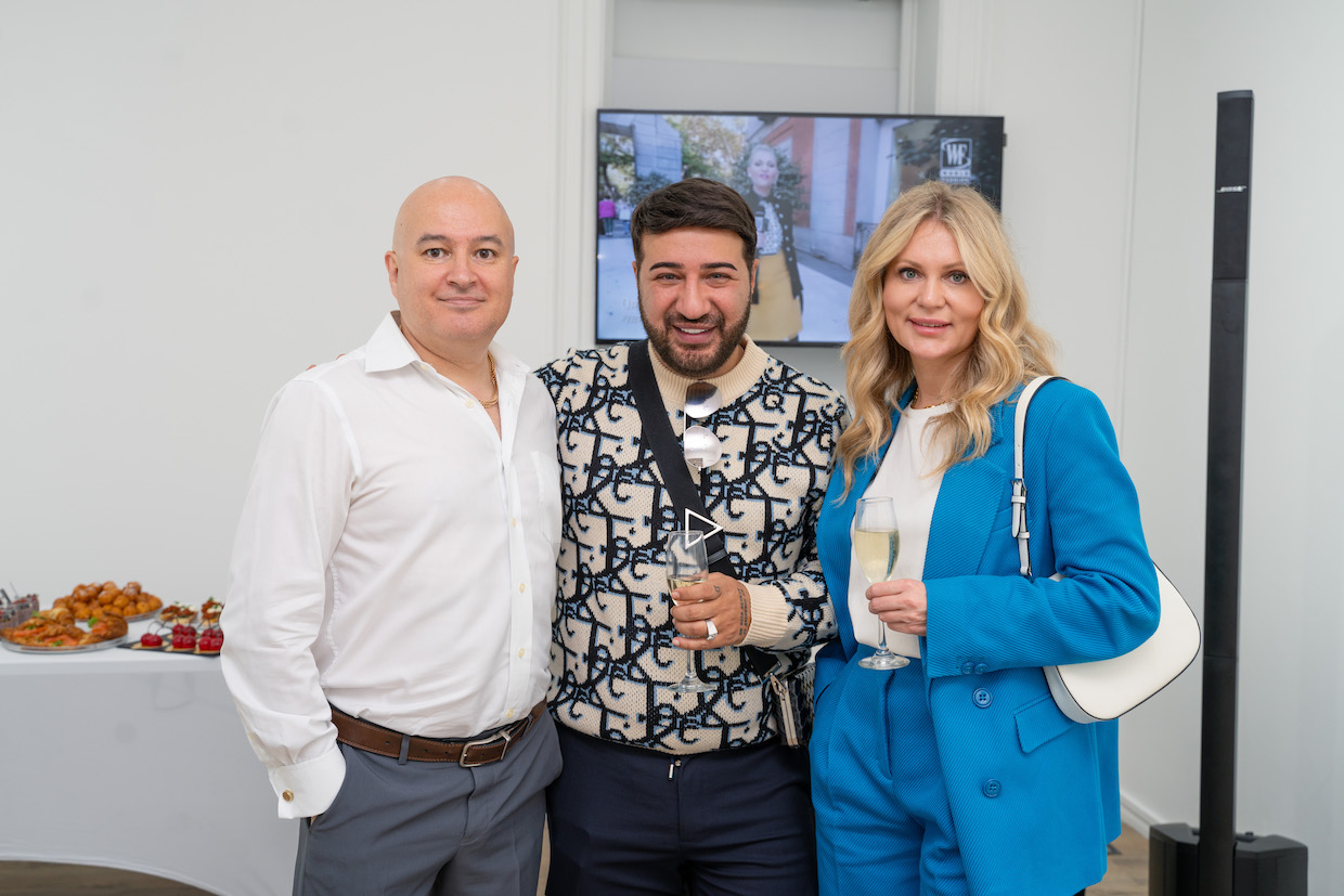 Creative Director of Zari Gallery, Rinald Mamashev, Founder of FprBuro Communications Agency, Dmitry Chograshi and Artist Olga Lomaka